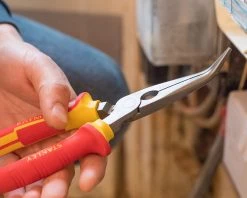 Stanley Pince à Bec 0-84-008 Pince Téléphonique Courbée VDE 200mm -Pinces et ciseaux Soldes 0 84 008 pince telephonique courbee vde 200mm 3