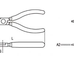 Beta Cintreuse 010090006 1009 160 Pince Extra-longue, Branches PVC Doubles Antidérapantes, Chromées