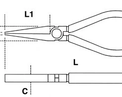 Beta Cintreuse 010100096 1010MQ 160 Pince à Mâchoires Rondes