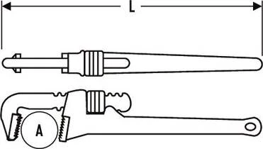Facom Expert Clé Serre-tube E117822 Clé à Pipe 350 Mm 4 Facom Expert Clé Serre-tube E117822 Clé à Pipe 350 Mm – Image 2