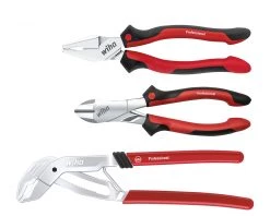 Wiha Set Jeu De Pinces Professionnel Combinaison De Puissance, Pompe à Eau, Coupeur De Puissance 3 Pièces (26854)