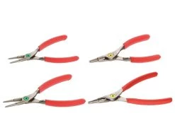 Facom Set PCSNJ4 Jeu De 4 Pinces à Circlips Mâchoires Droites De 10 à 60 Mm