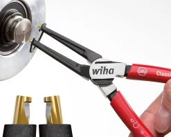 Wiha Pince à Circlips Classic Avec MagicTips® Pour Circlips Externes (tiges) Sous Blister 36978 A 1, 140 Mm -Pinces et ciseaux Soldes pince a circlips classic avec magictipsr pour circlips externes tiges sous blister 36978 a 1 140 mm