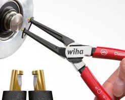 Wiha Pince à Circlips Classic Avec MagicTips® Pour Circlips Externes (tiges) Sous Blister 36979 A 01, 140 Mm -Pinces et ciseaux Soldes pince a circlips classic avec magictipsr pour circlips externes tiges sous blister 36979 a 01 140 mm