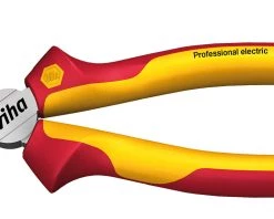 Wiha Pince Universelle Pince Combinée Professional électrique Avec DynamicJoint® Et OptiGrip Avec Tranchant Extra-long (26708) 180 Mm